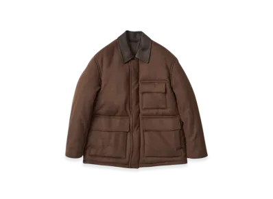 AURALEE Baby Camel Padding Blouson "Dark Brown"