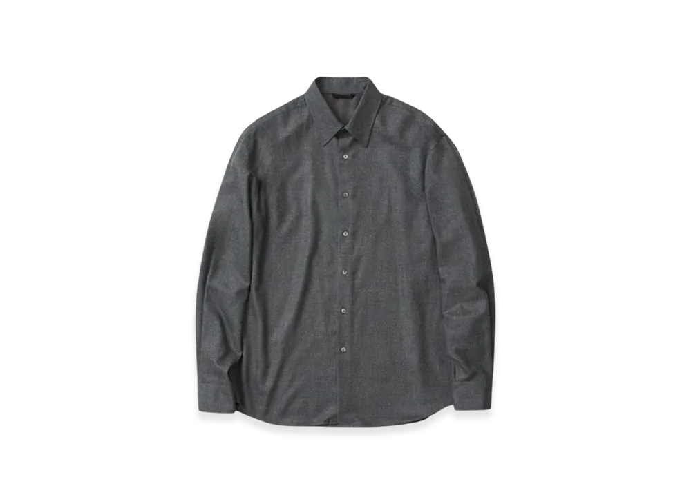 AURALEE Super Light Wool Shirt "Top Gray"