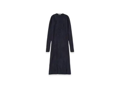 AURALEE Baby Suri Alpaca Sheer Knit One Piece "Navy"