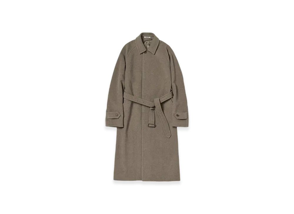 AURALEE Super Fine Wool Mosser Soutien Collar Coat 24AW