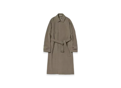AURALEE Super Fine Wool Mosser Soutien Collar Coat 24AW "Khaki Beige"