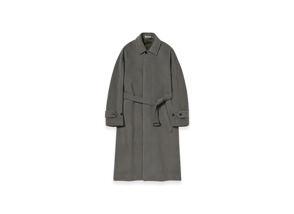 AURALEE Cashmere Wool Mosser Soutien Collar Coat 