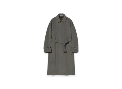 AURALEE Cashmere Wool Mosser Soutien Collar Coat "Gray"