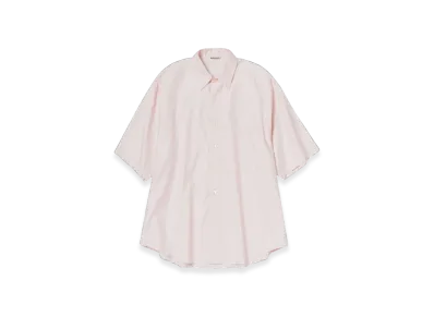 AURALEE Washed Finx Twill Big Half Sleeved Shirt 22SS "Light Pink"