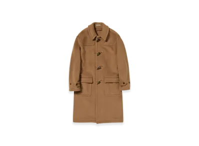 AURALEE Wool Heringbone Pile Duffle Coat 22AW "Brown"