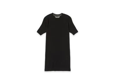 AURALEE Super High Gauge Sheer Rib T-Shirt "Black"