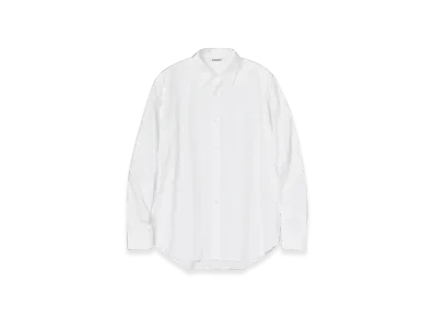 AURALEE Washed Finx Twill Shirts "White"