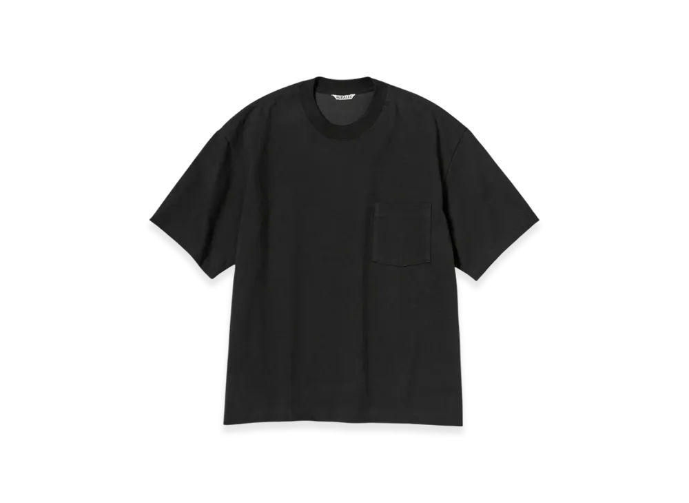 オーラリー スタンドアップ Tシャツ "ブラック"