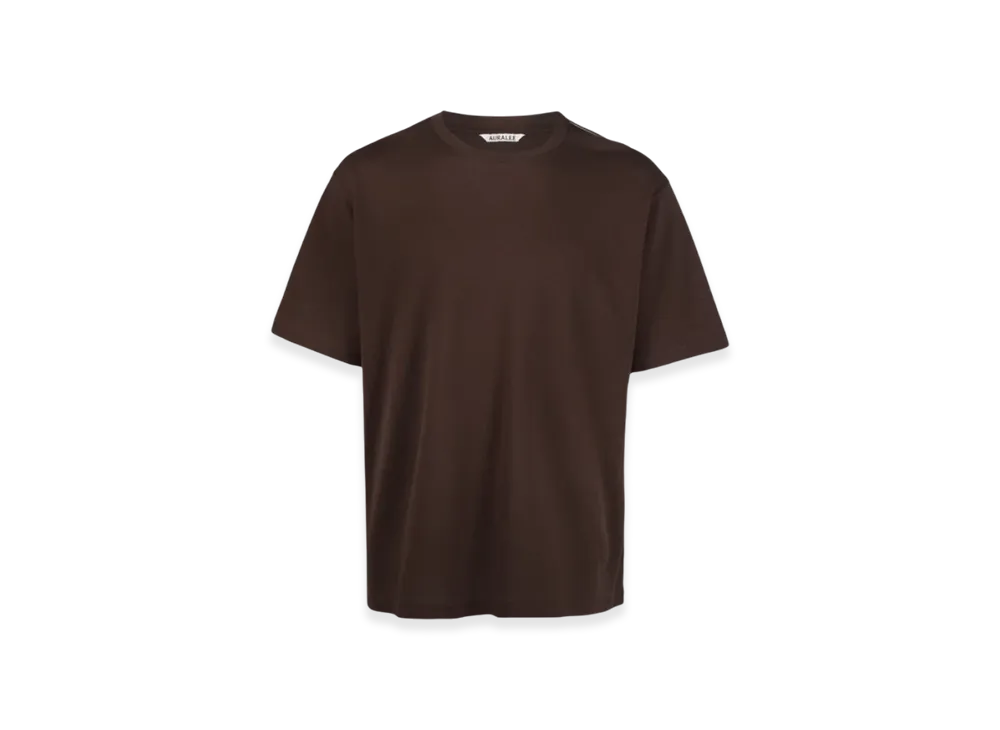 【未使用品・タグ有】AURALEE COTTON MESH TEE ブラウン AURALEE Cotton Mesh T-Shirt 