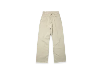 AURALEE Botanical Dyed Selvedge Denim Pants "Natural Green"