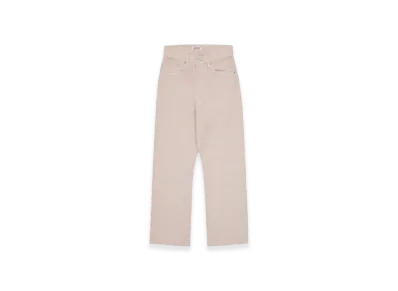 AURALEE Botanical Dyed Selvedge Denim Pants "Natural Pink"