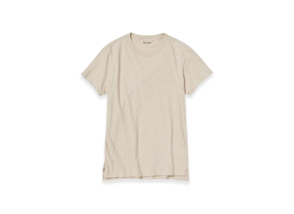 AURALEE Seamless Crew Neck T-Shirt "Top Brown"