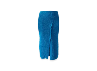 AURALEE Linen Cotton Mole Skirt "Blue"