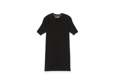AURALEE Giza Super High Gauge Sheer Rib T-Shirt "Black"