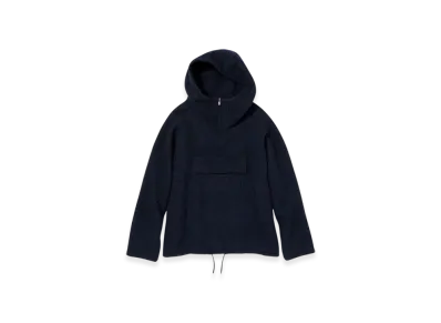 AURALEE Alpaca Wool Leno Cloth P/O Parka "Dark Navy"