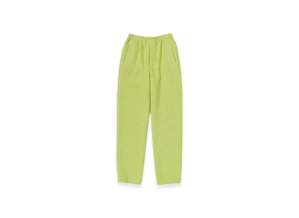 AURALEE Alpaca Wool Leno Cloth Easy Pants "Lime Green"