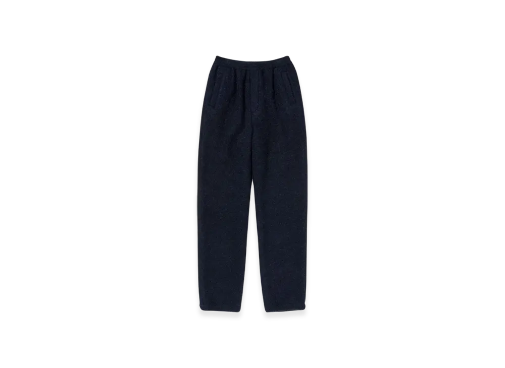 AURALEE Alpaca Wool Leno Cloth Easy Pants "Dark Navy"