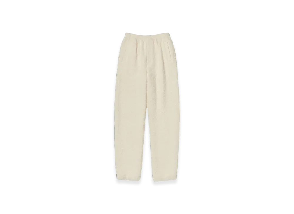 AURALEE Alpaca Wool Leno Cloth Easy Pants "Ivory White"