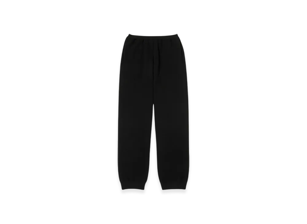 AURALEE Heavy Milano Rib Knit Pants "Black"