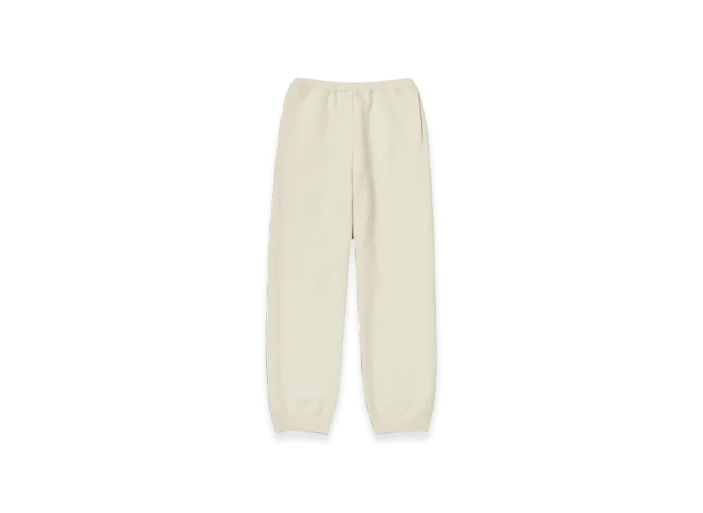 AURALEE Heavy Milano Rib Knit Pants "Ivory White"