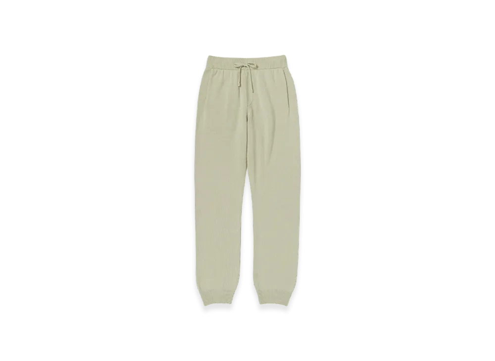 AURALEE Baby Cashmere Knit Pants Top "Light Khaki"