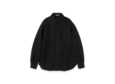 AURALEE Double Cloth Pile Mosser Hand Sewn Shirts Blouson "Black"