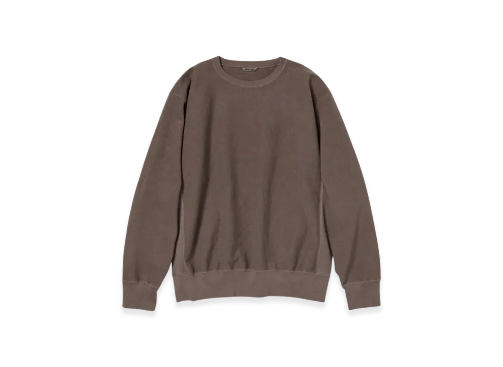 AURALEE Super Milled Sweat P/O "Brown"