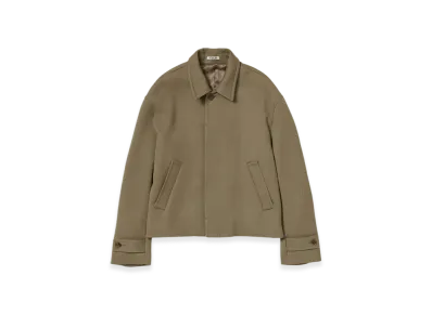 AURALEE Double Cloth Hard Twist Carsey Blouson "Khaki"