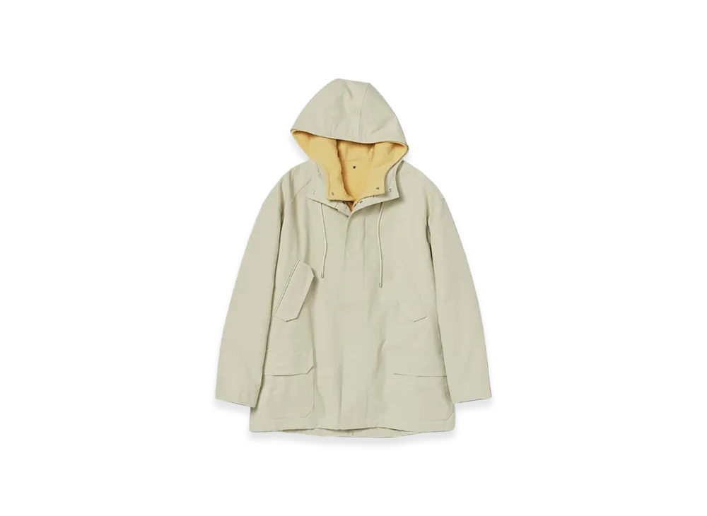 AURALEE Washed Heavy Canvas Liner Coat "Ivory"