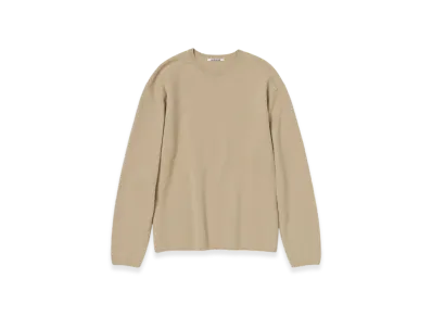 AURALEE Felted Wool Knit P/O "Beige"