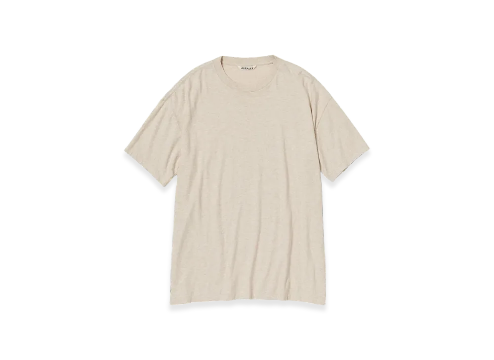 AURALEE Seamless Crew Neck T-Shirt "Top Brown"