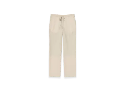 AURALEE Airy Wool Viyella Easy Pants "Ivory White"