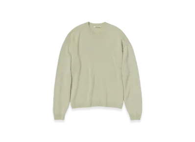 AURALEE Baby Cashmere Knit P/O Top "Light Khaki"