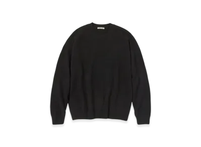 AURALEE Baby Cashmere Knit P/O Top "Black"