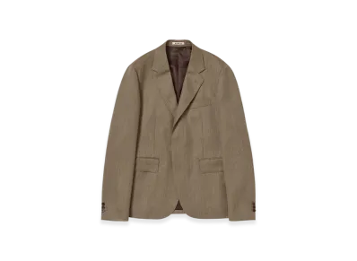 AURALEE Bluefaced Wool Dobby Over Jacket "Brown"