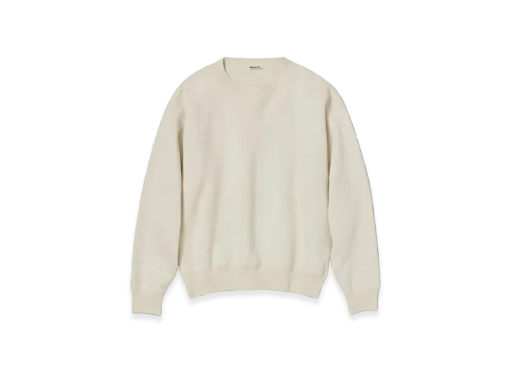 AURALEE Super Milled Sweat P/O "Light Khaki"