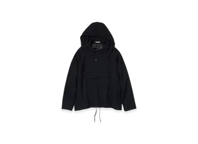 AURALEE Airy Wool Viyella P/O Anorak "Dark Navy"