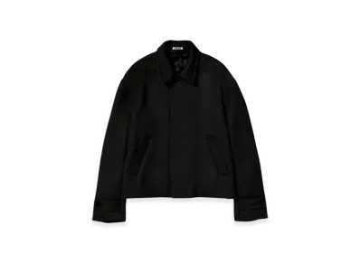 AURALEE Double Cloth Hard Twist Carsey Blouson "Black"