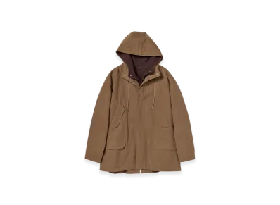 AURALEE Washed Heavy Canvas Liner Coat "Brown"