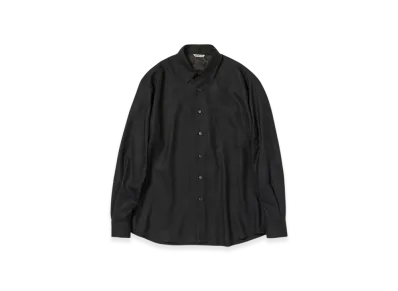 AURALEE Super Light Wool Shirt "Black"