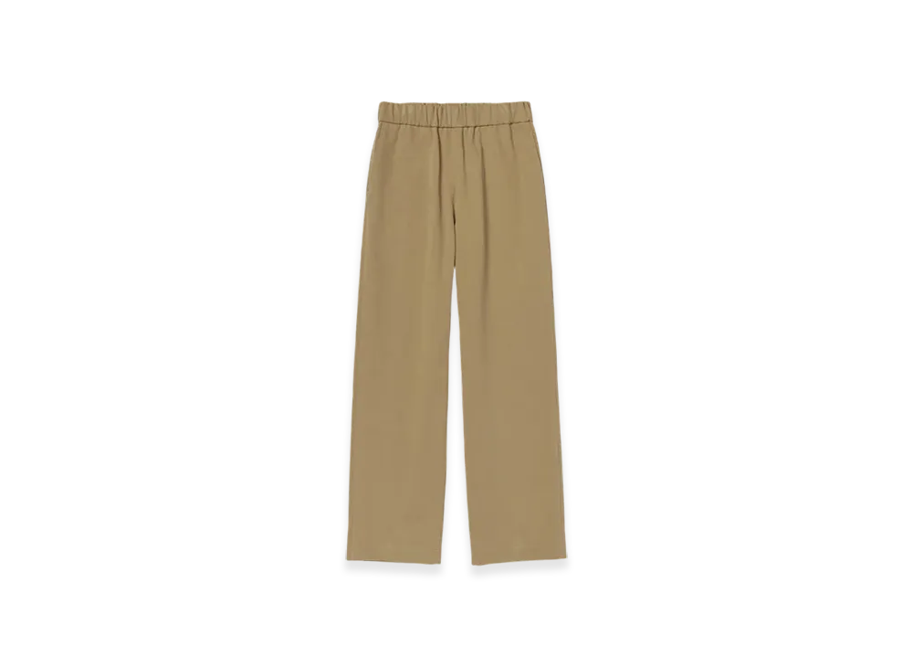 AURALEE Washed Heavy Chino Easy Pants "Light Brown"