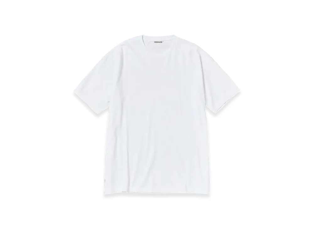 AURALEE Seamless Crew Neck T-Shirt "White"