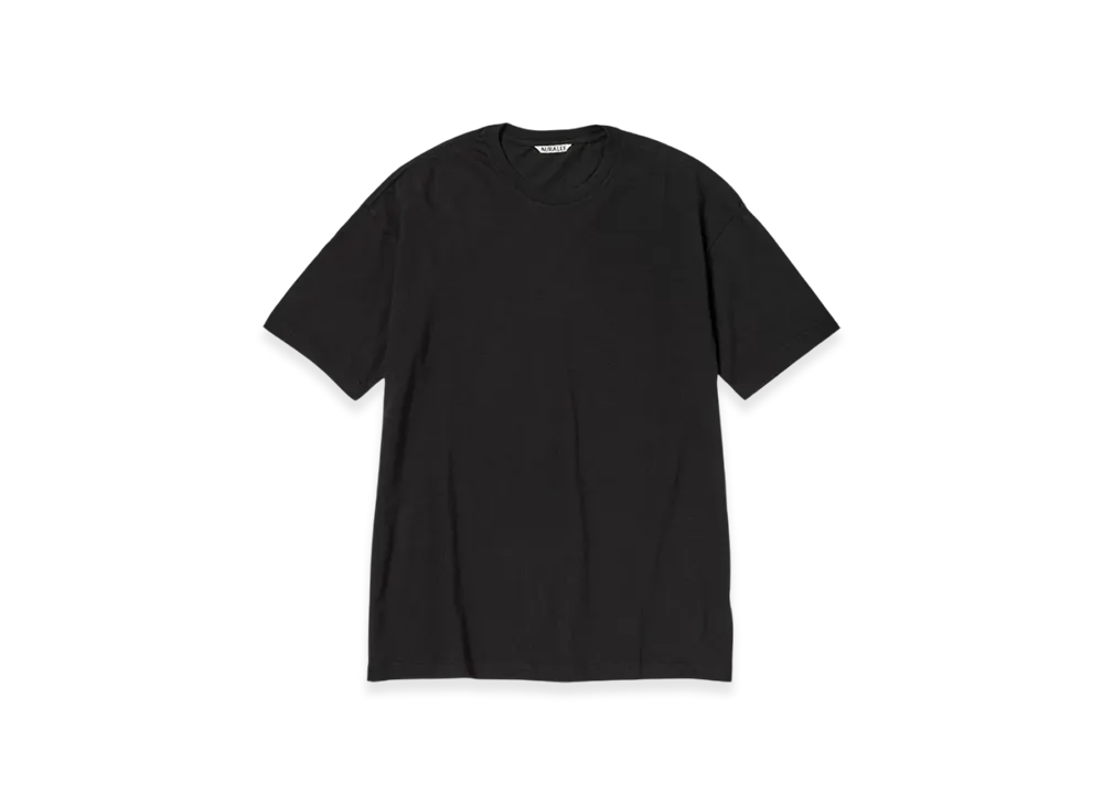 AURALEE Seamless Crew Neck T-Shirt "Black"