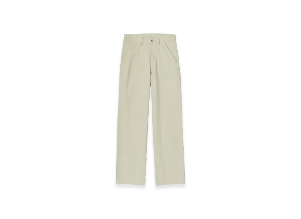 AURALEE Washed Heavy Canvas Pants "Ivory"