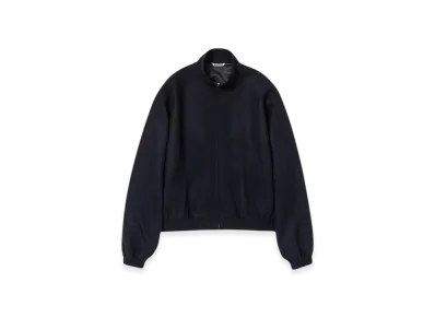 AURALEE Cashmere Flannel Zip Blouson "Dark Navy"
