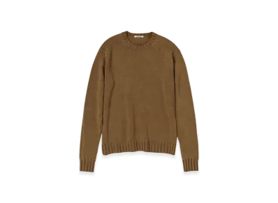 AURALEE Washed French Merino Knit P/O "Brown"