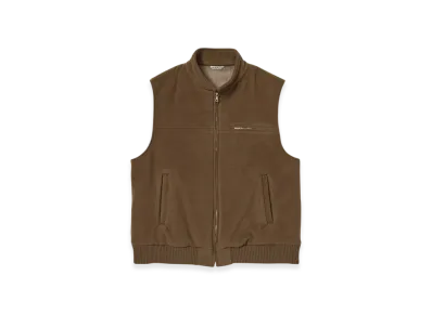 AURALEE Cashmere Wool Mosser Vest "Brown"