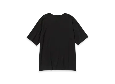 AURALEE Luster Plaiting Narrow Boat Neck T-Shirt "Black"