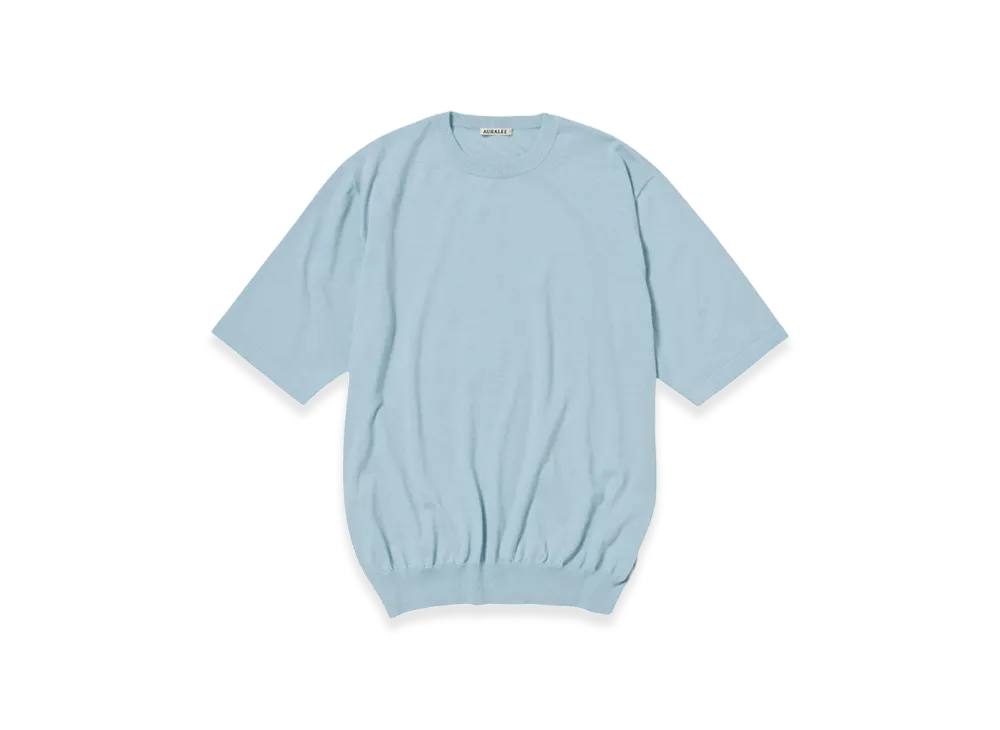 AURALEE HARD TWIST CASHMERE KNIT TEE auralee CASHMERE HARD