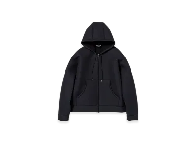 AURALEE Sponge Tropical Wool Zip Hoodie "Dark Navy"
